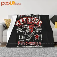 The Meteors Psychobilly Band Punk Rock Blanket Thick Thicken Sofa Cover Couch Blanket Decorative Sofa 1