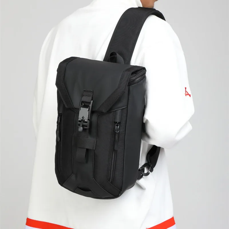 Waterproof Shoulder Bag for Men Multi Layer Messenger Bag