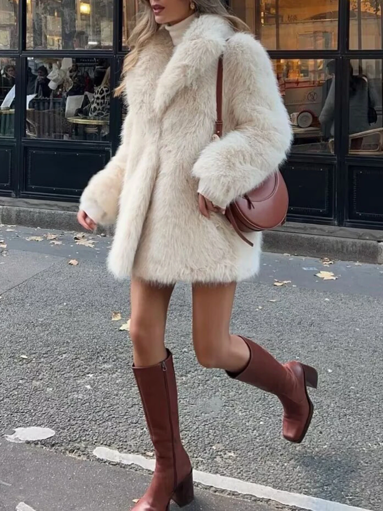 Manteaux pour femmes mode élégant hiver couleur unie à manches longues col rond bouton avant manteaux de rencontres pour les femmes