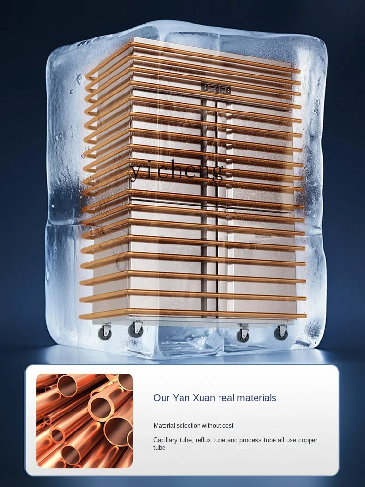 ZC Commercial Large Capacity Vertical Freezer Kitchen Four-Door Refrigeration Cabinet Freezer
