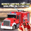 2.4G Remote Control Fire Truck Car Model Spray Water Ladder Simulation Rescue Engineering Vehicle Children Toy Boy Gift 2