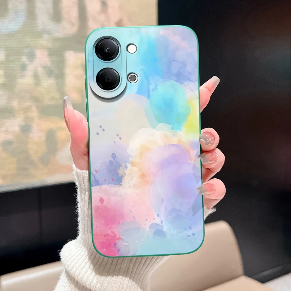 Oil Painting Flower Shockproof Camera Protection Case - Unique Shell