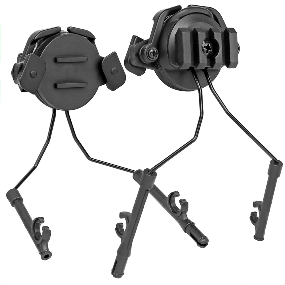 

Besportble Headset Stand Headset Helmet Adapter Arc Rail Adaptor Headphones Bracket Hunting Earmuffs Support Ops- Core Helmet