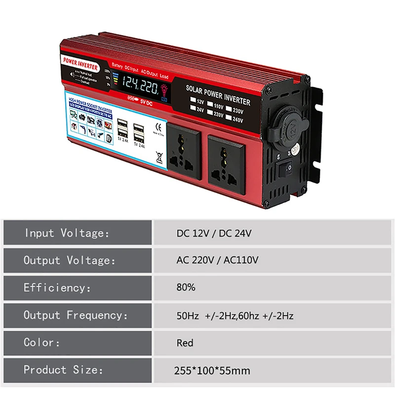 Onduleur Universel APC 12 Volts Avec 3 Fiches - Neuf Sans Emballage Retail - Pour Camping/caravane
