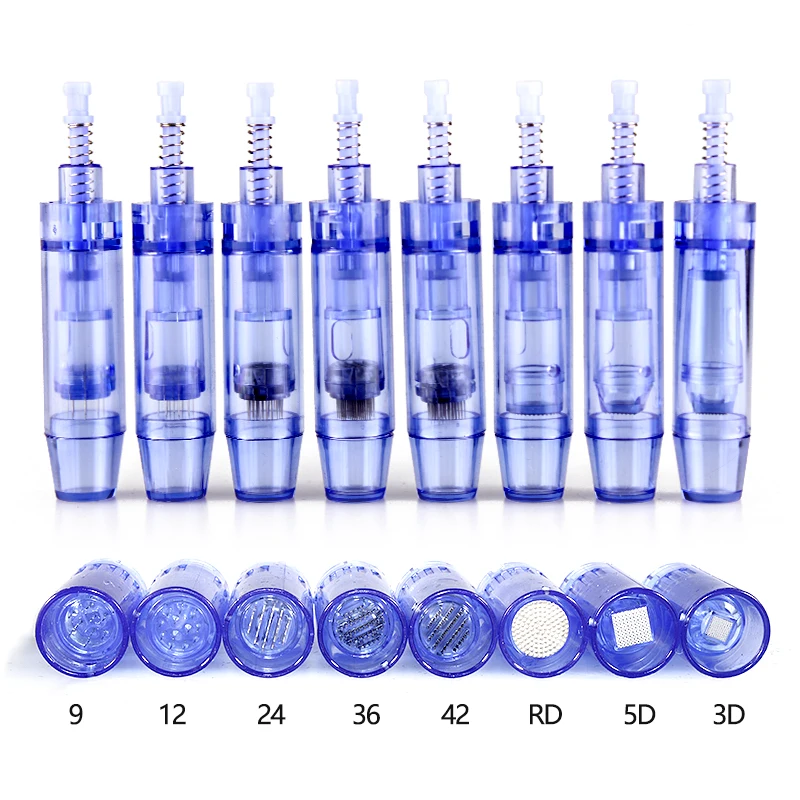 50PCS Derma Tool Bayonet Needles Cartridge for Dr Pen A1 Nano/9Pin/12Pin/36Pin/42Pin Micro Skin Needling Replacement Head