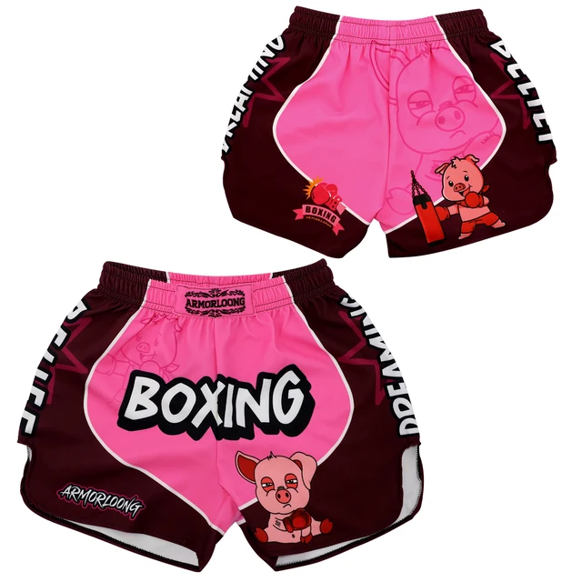 Enfant Boxe Short De Boxe Muay Thai FEESHOW Enfant - Respirant, Élastique | Kickboxing, Fitness, Training Combat Short De Boxe Thai Enfant