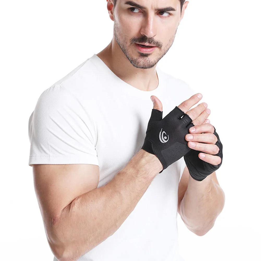Легкие Дышащие Перчатки для фитнеса 1 пара, утолщенные Нескользящие перчатки-кокон для подтягивания и езды на пальцах