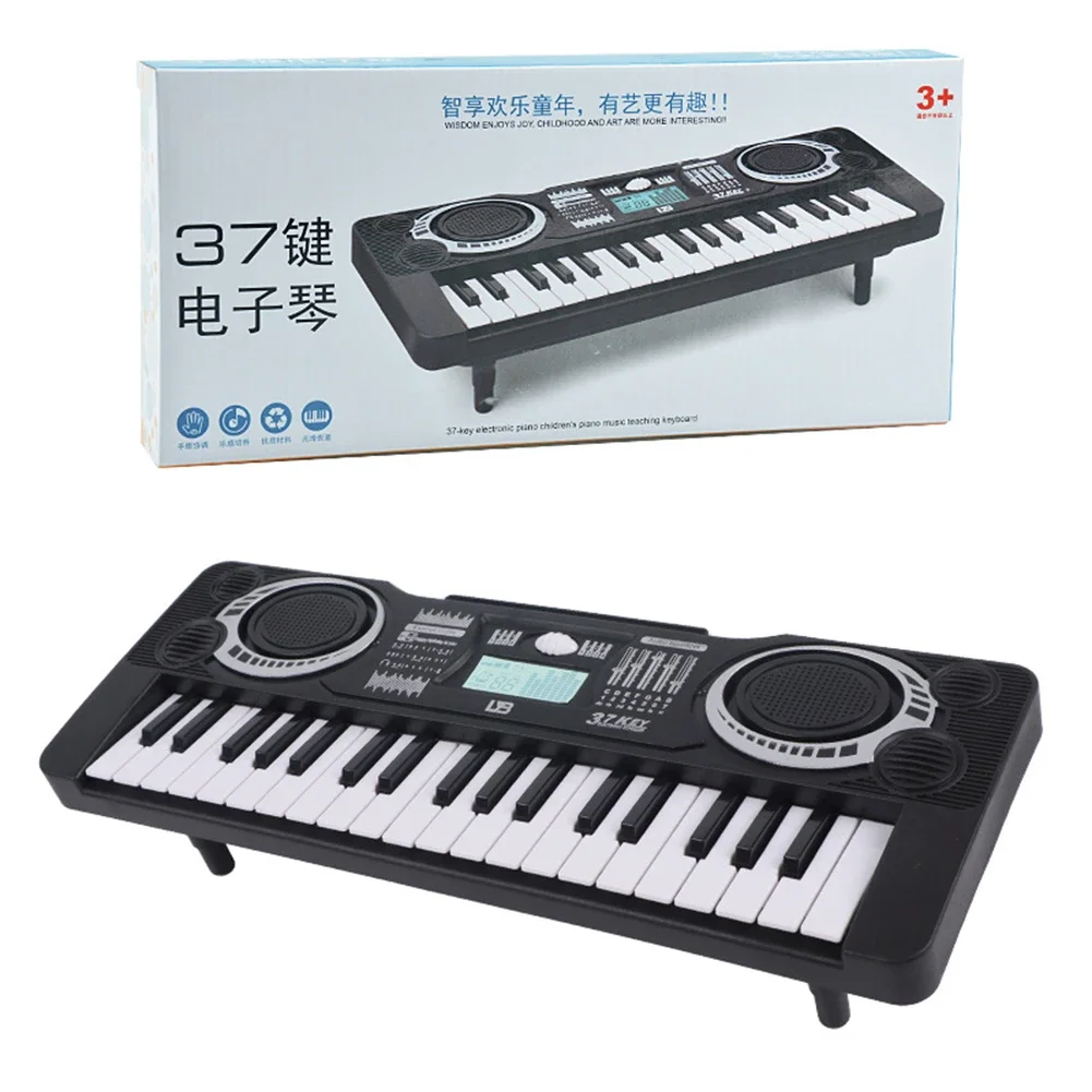 Digital Keyboard 37 Keys Portable LED Display Electronic Piano For Children Educational Toy