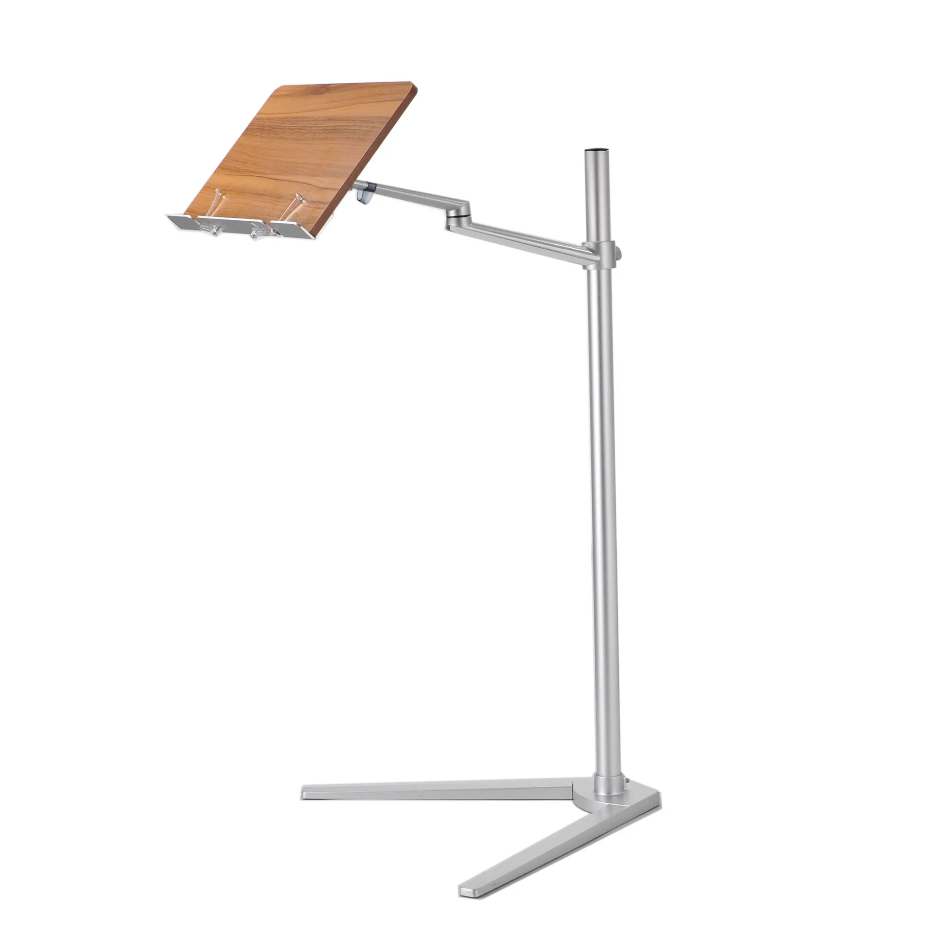 Livro de Leitura Alumínio Rack Piso Suporte Escritório Notebook Bandeja Livro Tablet Altura Ajustar Up8aw