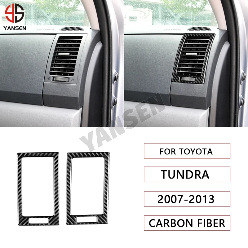 

Наклейка на решетку вентиляционного отверстия для Toyota Tundra 2007-2013 из настоящего углеродного волокна