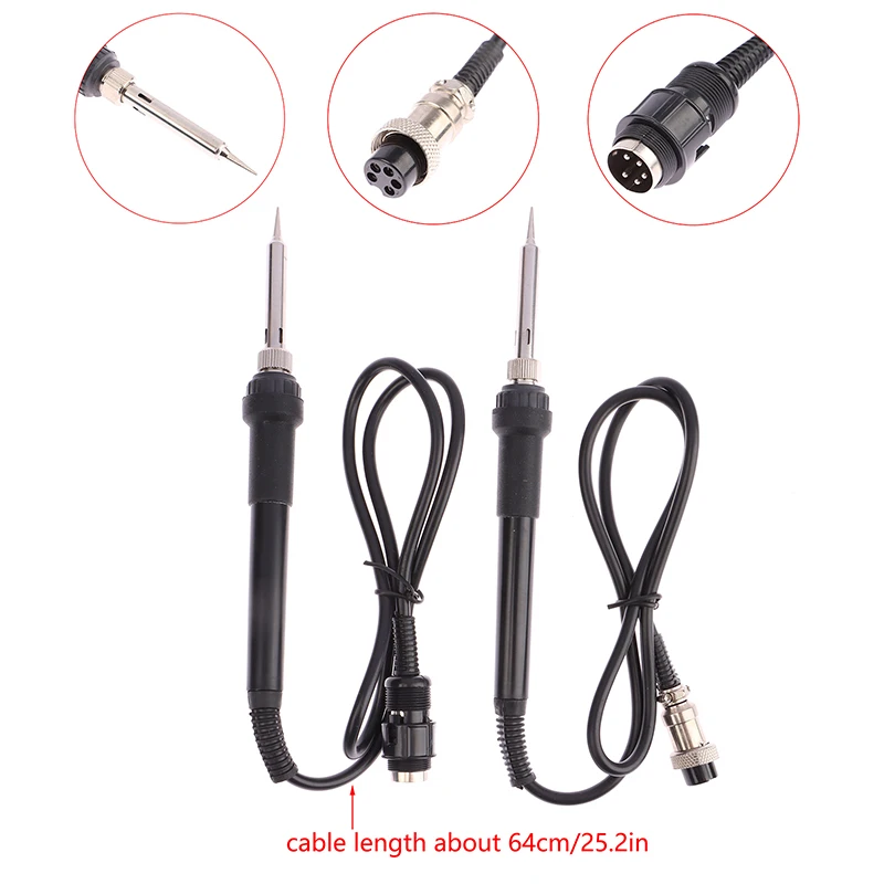 

936 Adjustable Temperature Electric Soldering Solder Iron Station 5Pin 5Hole Welding Hot Gun 50W 24V Replacement Repair Tool