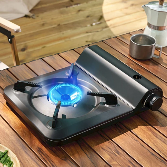 Portable Gas Stove Strong And Durable Double Stove Cooktop Multiple  Protection Small Gas Range Suitable For Outdoor Home - AliExpress