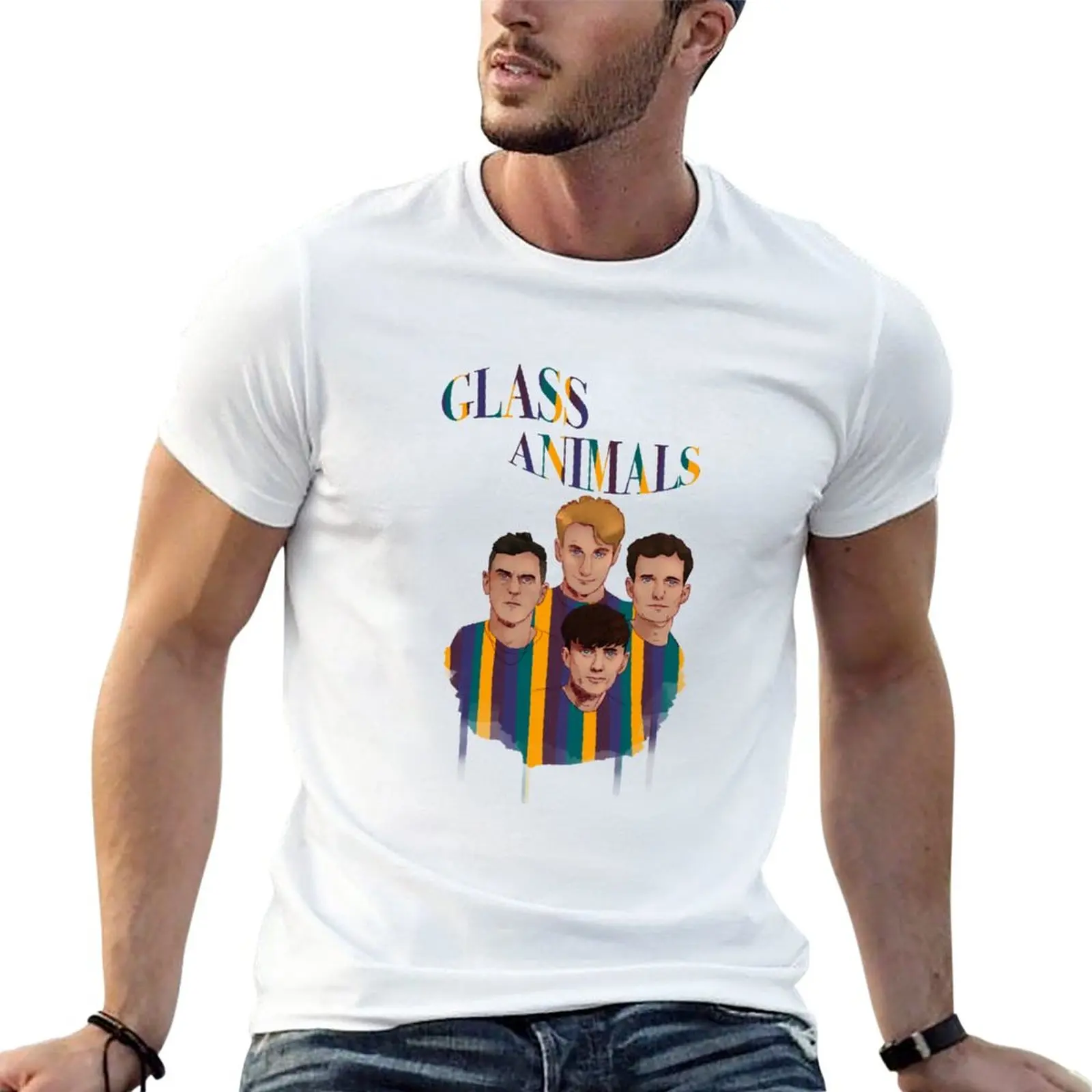 

Glass Animals T-Shirt tees boys animal print shirt quick drying for a boy t shirt men