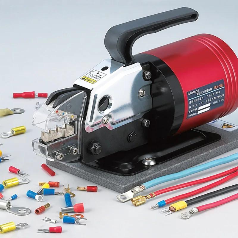 

FEK-5ND Pneumatic Terminal Crimping Machine 34L/min Cold Crimping Tool Mini Crimping Tool Pneumatic Crimping Tool Press
