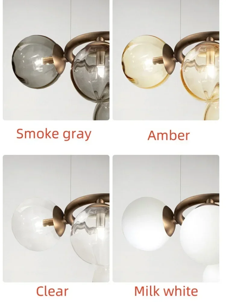 Nordic LED Chandelier Home Decorative Lighting Dining Room Living Room Bedroom Art Chandelier Ceiling Fixed Hanging Lamp E27