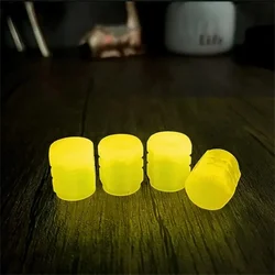 4 - Pack Luminous Tire Valve Caps (Yellow 4pcs)