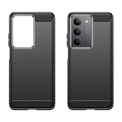 Durable Soft TPU Phone Case with Thick Simple Design for Realme V60 Pro (Black)