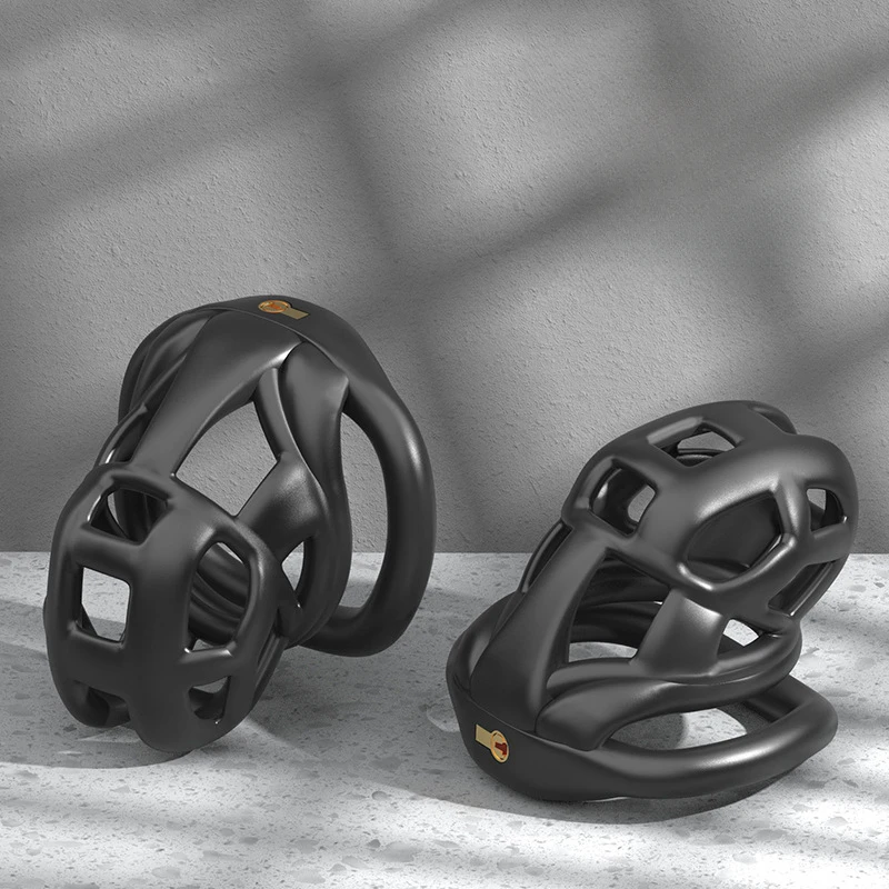 Penis chastity cage Chastity lock sex toy Chastity cage accessory Chastity Lock Cock Cage 3D Invisible Lock 4 Arc Ring Testicle Chastity Belt BDSM Toy Hentai Bondage SexToy