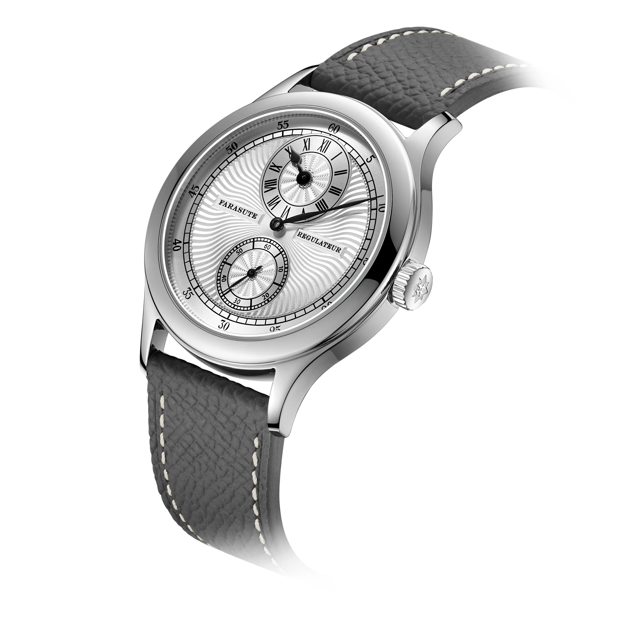 FARASUTE Manual Mechanical watch Business watch link Men's Watch Seagull Movement Sappnt Sapphire Crystal Business Waterproof Regulateur Men Watch Reloj
