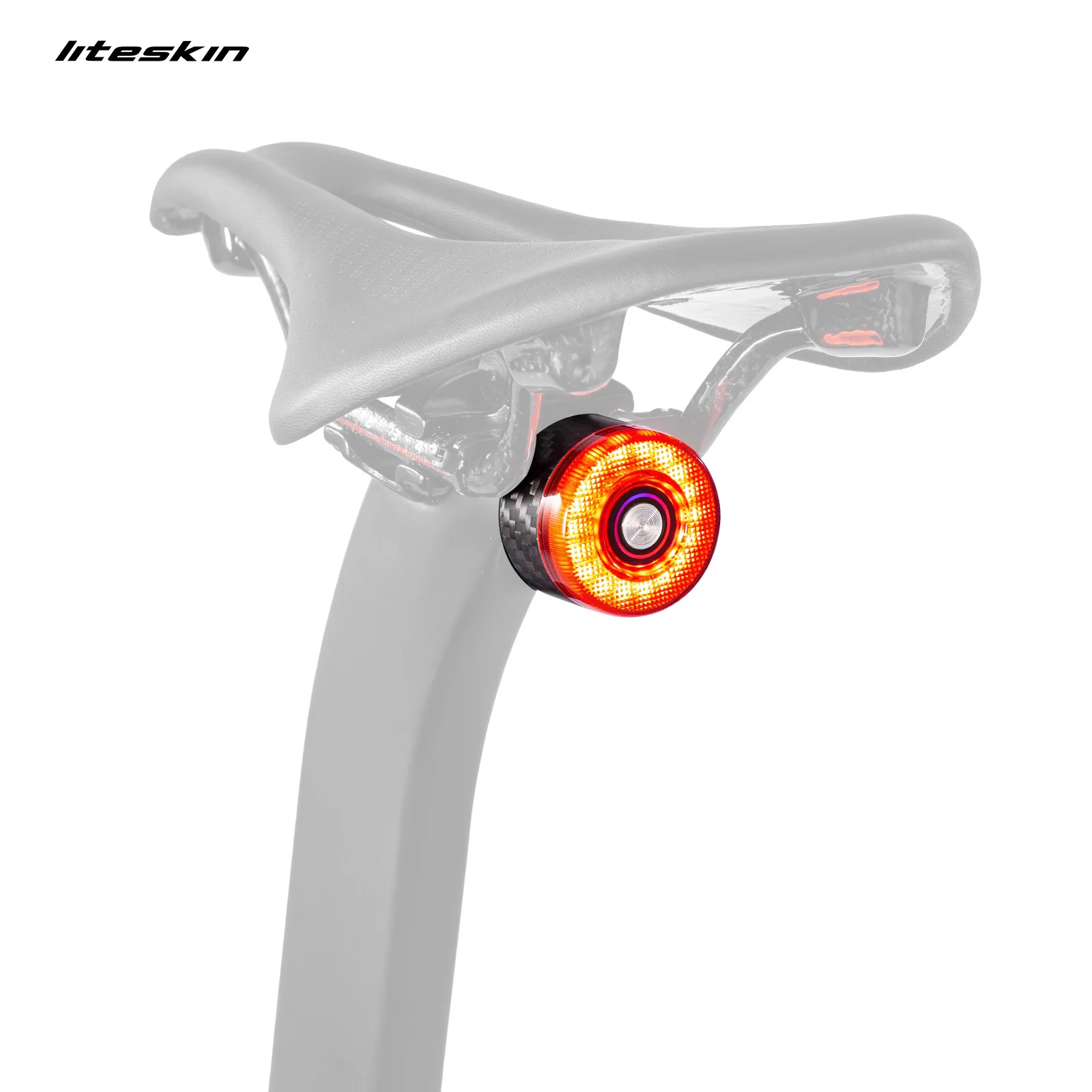 LiteskinCarbonSmartBicycleRearLightRoadBikeMTBAutoStartStopBrakeIntelligentSensing