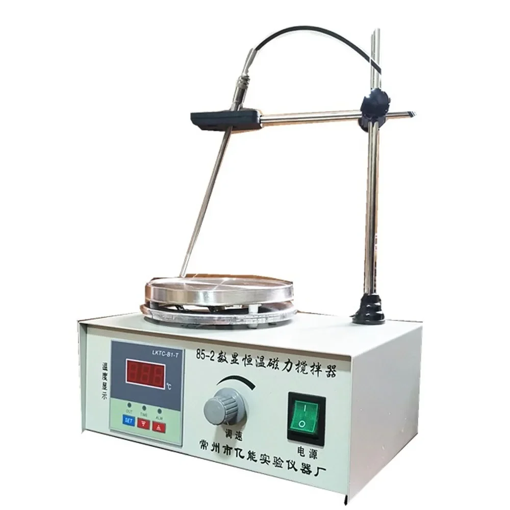 

85-2 Laboratory Magnetic Stirrer Heating Plate Digital Display 2400rpm Adjustable Churn Stir Machine Blender Laboratory Stirrer