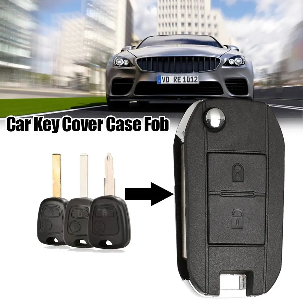 

2 Button Remote Key Shell Modified ABS Car Key Shell Flip Folding for Peugeot 206 207 306 307 for Citroen C2 C3 C4 C5 C8 Xsara