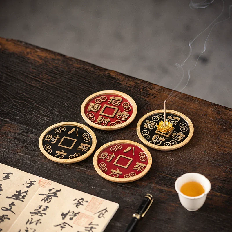 Lotus Incense Stick Holder, Ceramic Aromatic Burner Diffuser for Home Office Meditation Yoga, Chinese Style Decor Gift