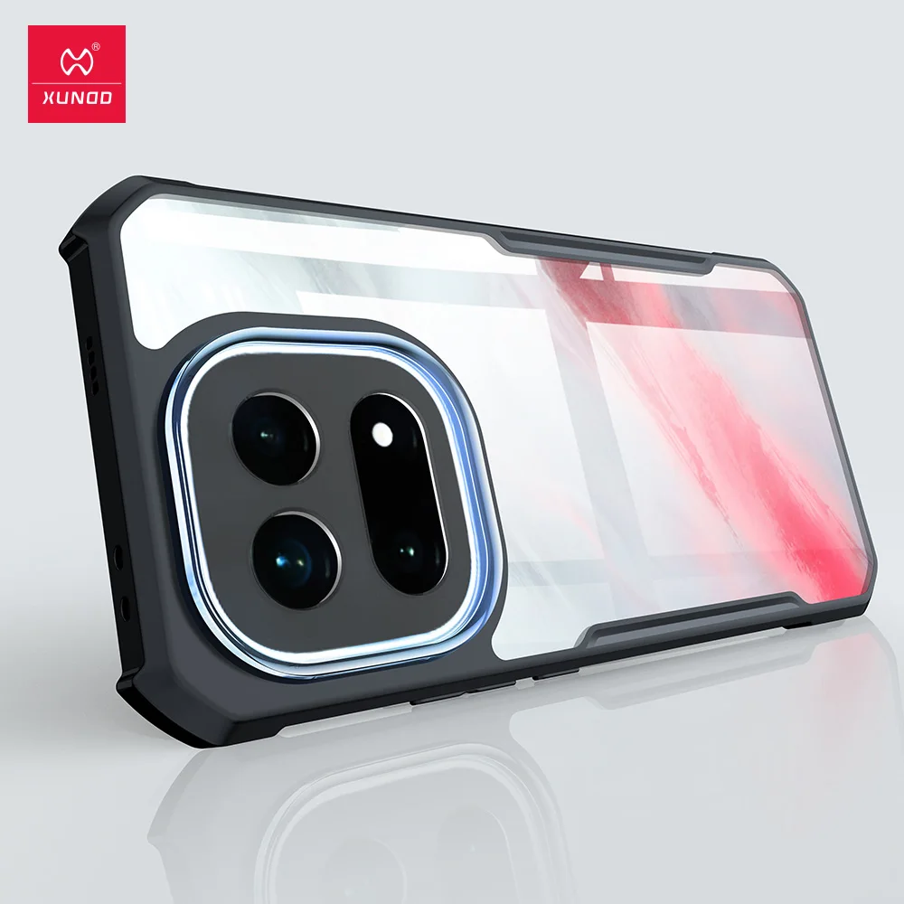 Xundd Airbag Shockproof Bumper Case with Lens Protection and Anti-Fingerprint Transparent Back
