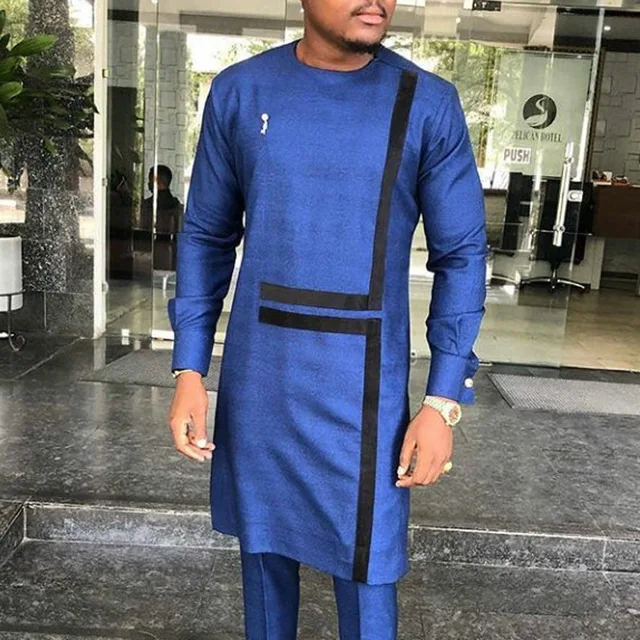 Deji Long Sleeve Dashiki Outfit - Image 3