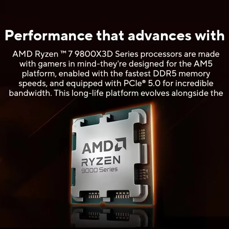 AMD Ryzen™ 7 9800X3D New Processor , 3D V-Cache 8C/16T 120W up to