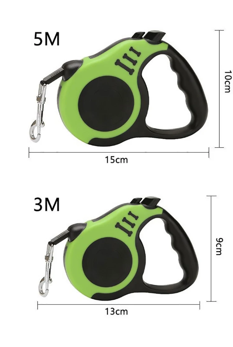 Retractable Leash For Large And Small Dogs Double Strap Hands Free_voghion.com