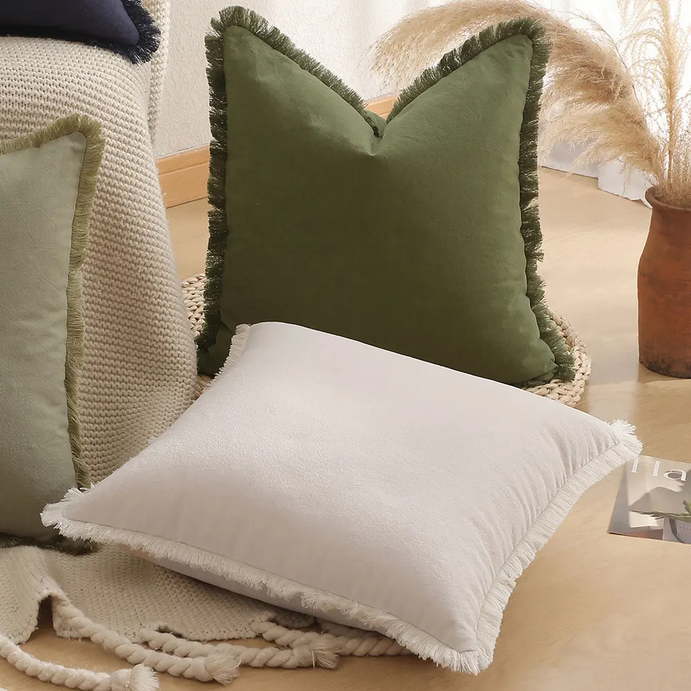 Boho Throw Pillow Cover Image 2