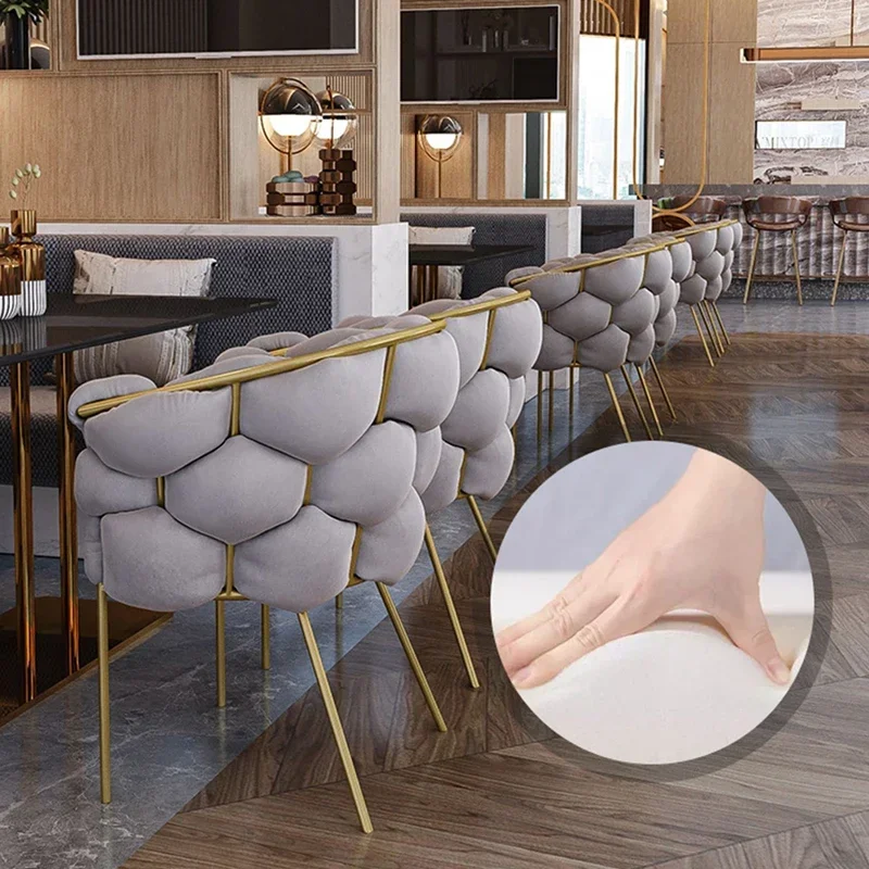 Dining Chair Gamer Nordic Dining Chair Accent Office Salon White Lounge Modern Chair Bedroom Kitchen Occasional Sillas Furniture HY
