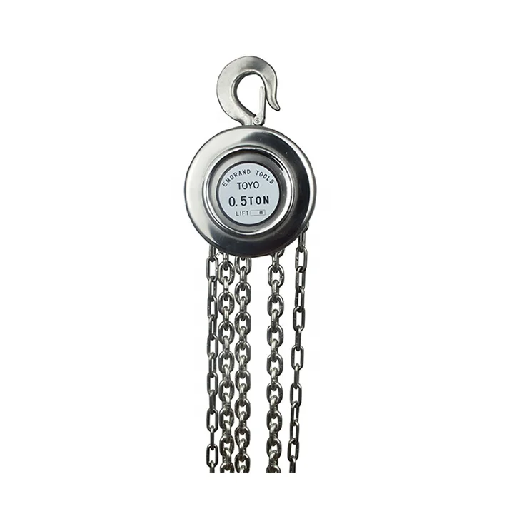 Full stainless steel Manual pully block chain hoist 1ton 3m   manual   