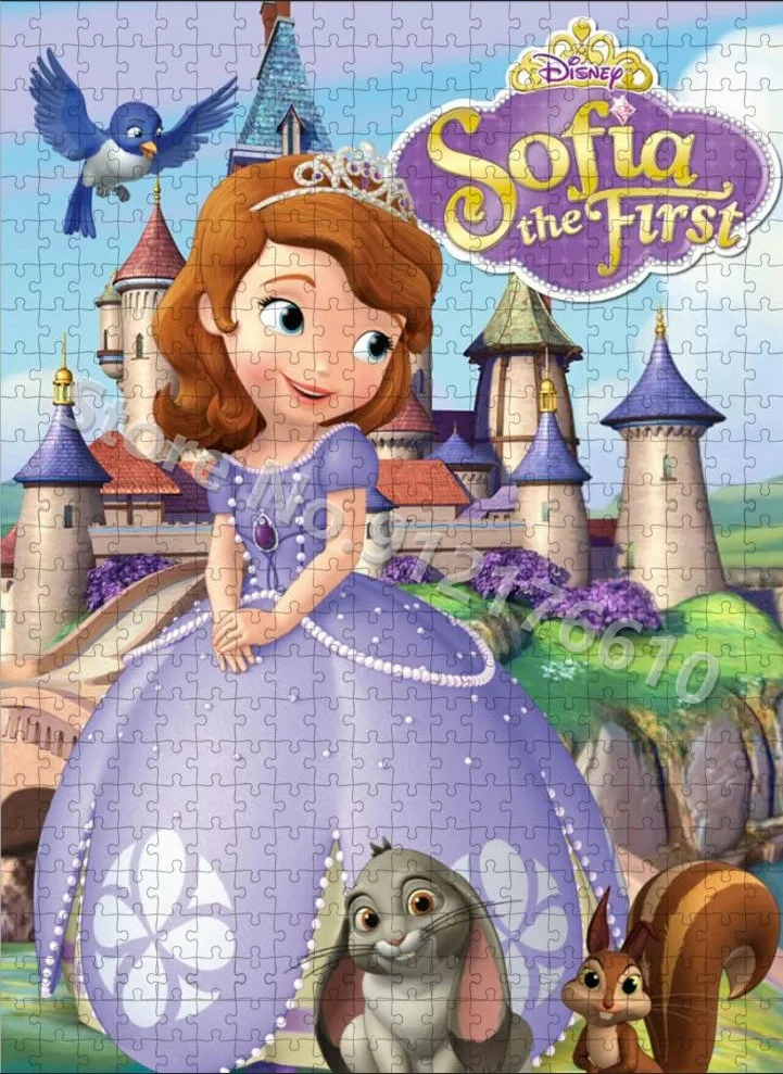 Disney princesse Sophia 100-200 Pièces puzzle jouet éducatif pour enfants  pour fille 5-6-7 ans cadeau Papier type - AliExpress