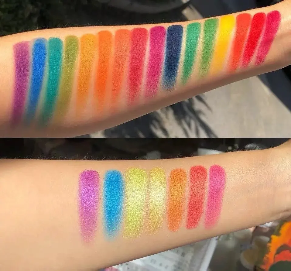 Eye Shadow 39 Color Rainbow Eyeshadow Palette Long lasting Neon Glitter Eye Shadow Pallete Eye Makeup Cosmetics