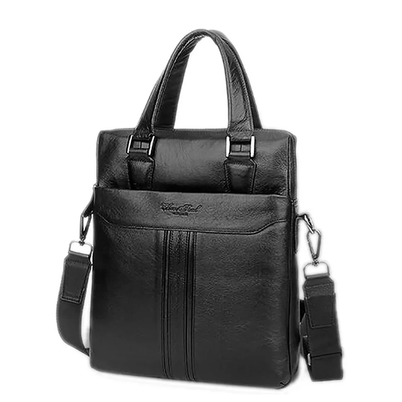 

Genuine Leather Men Cross Body Shoulder Handbag Messenger Briefcase Bag Fashion Business Male Real Cowhide Tote Bags
