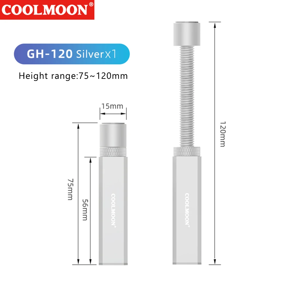 Adjustable Aluminum GPU Support Bracket with Telescopic Rotary Screw