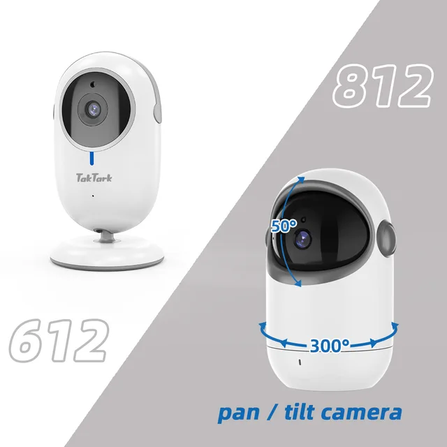 4.3 Inch Wireless Video Baby Monitor With Remote Pan Tilt Camera Two Way Intercom Auto Night Vision Kids Security Surveillance 3