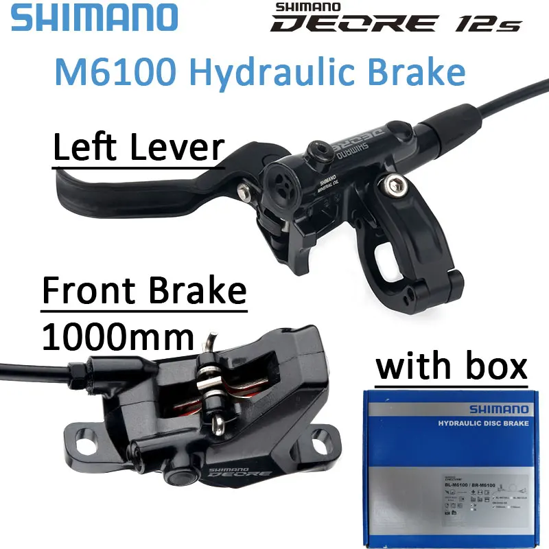 ShimanoDeoreM6100MTBHydraulicDiscsBrakeLeftLeverFrontBrake1000mmSplitMountainBike