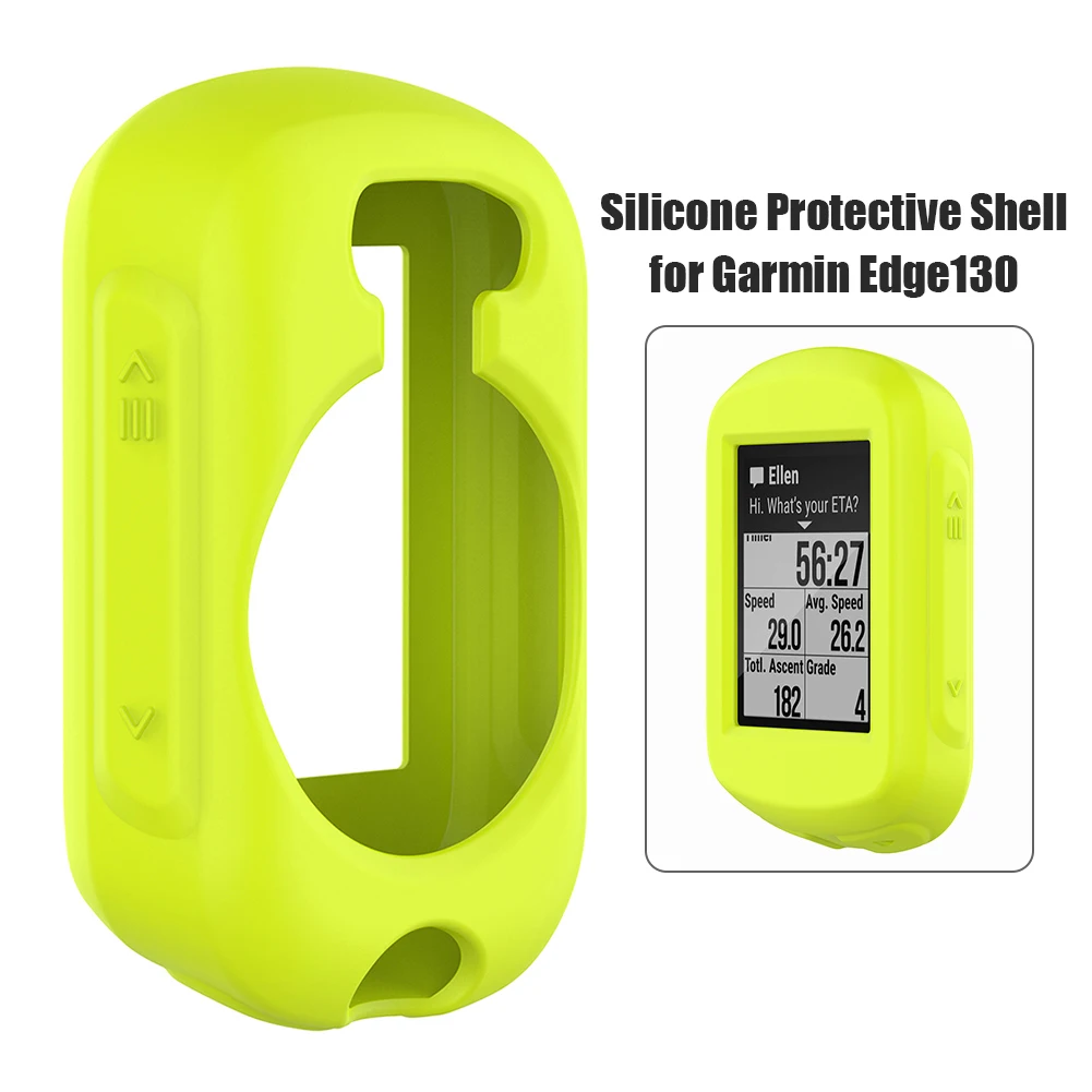 Silicone Case Protective Cover Shell for Garmin Edge 530/130/1030plus GPS Bike Computer Durable Slip-proof Anti-fall Protection 