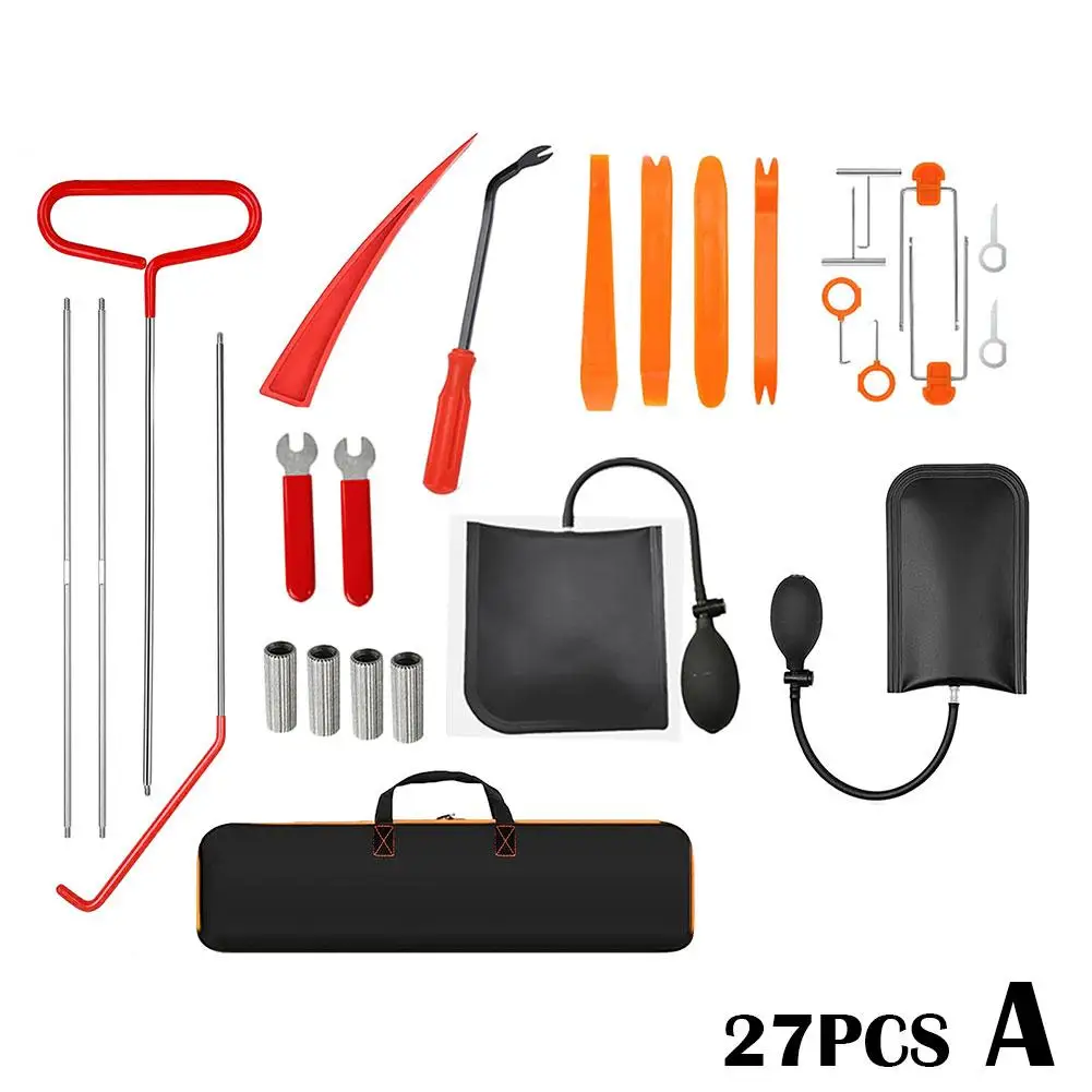 Automotive Emergency Tool Kit Long Distance Hook Stainless Steel Pole  Locksmith Supplies Pump Wedge Open Car Door Lock Tools - Hand-held  Disassembly Tools - AliExpress