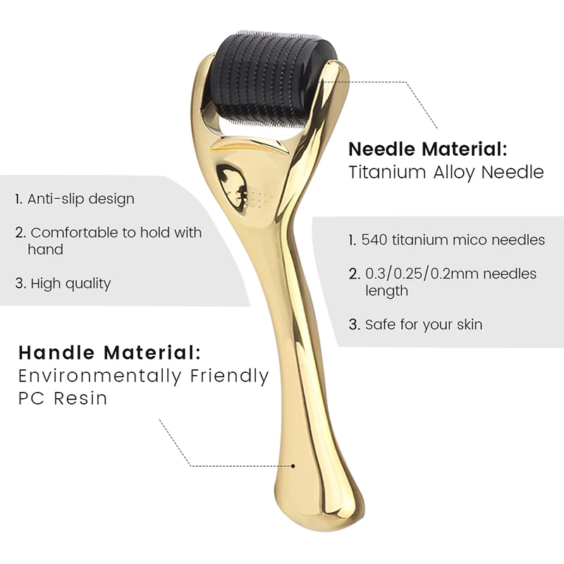 Facial Microneedle Roller Massage DRS 540 Derma Roller Needle Instrument Face Roller Massager Needles Skin Care Tool for Face - Image 2