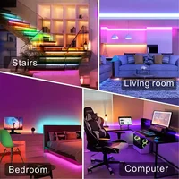 RGB LED Strip Lights with 44-Key Remote Control for Home Bedroom Party Decor TV Backlight Wall Room 1m 3m 5m 10m 20m 30m 40mTape - Image 6