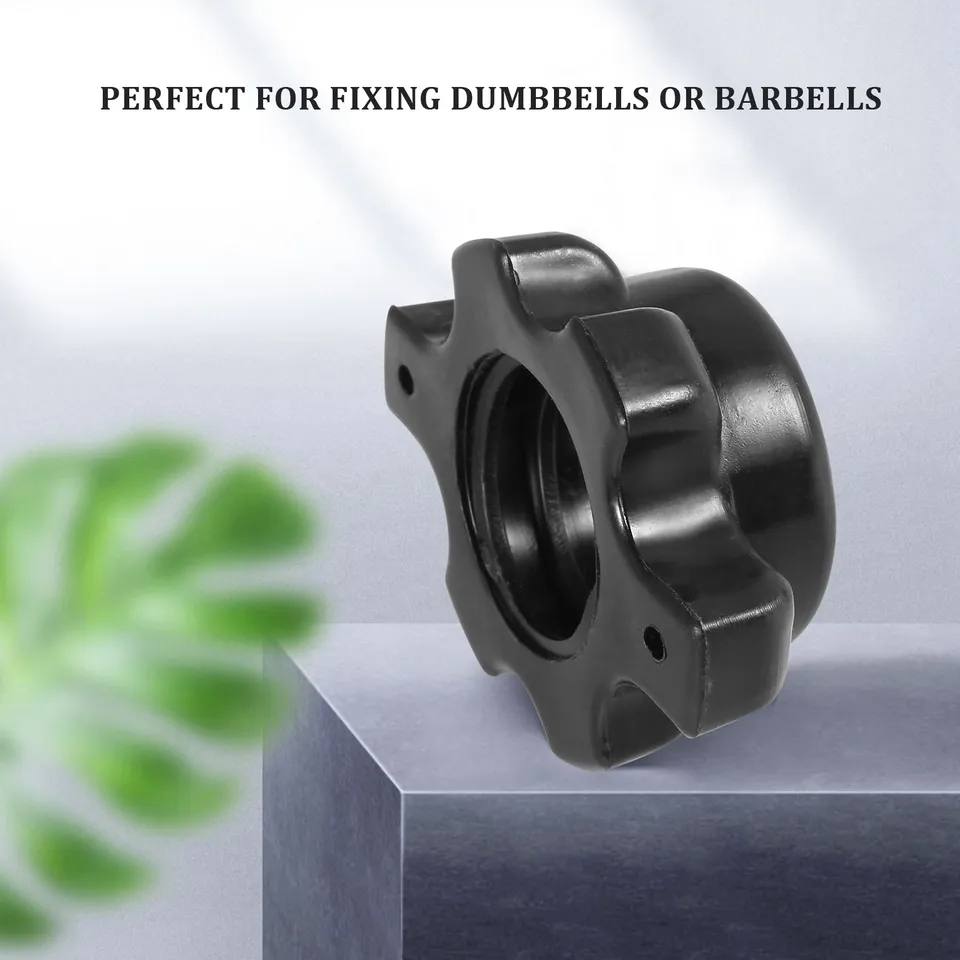 2 Morsetti Per Bilanciere Con Sgancio Rapido - In ABS, Per Sollevamento Pesi, Palestra E CrossFit - Nero - Foto 5