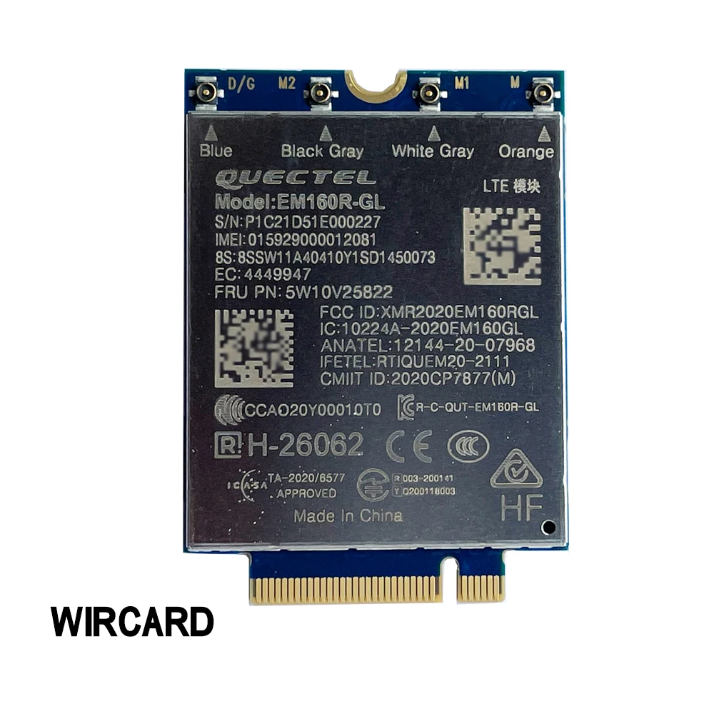 Lte-a Cat16 Módulo M.2 Fdd-lte Tdd-lte Apoio Mimo Fru 5w10v25822 4g Cartão para Laptop Em160r-gl - Imagem 3