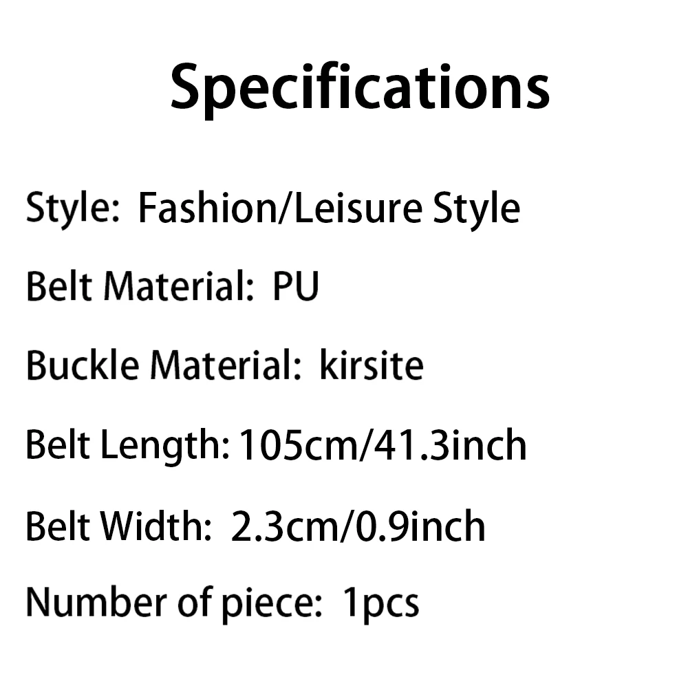 1pc Women's Belt Trendy Square Buckle Belt High End Genuine Soft PU Leather Belt Paired with Skirt Work Pants Jeans Belt Unisex