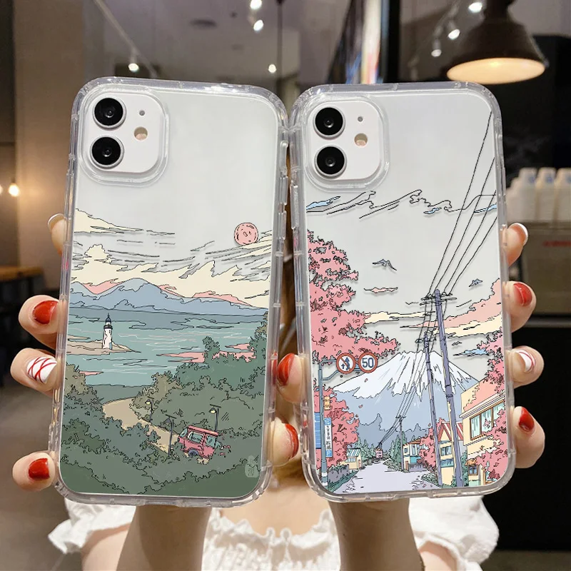 Anime Scenery iPhone Case - Vibrant Design Protective Cover