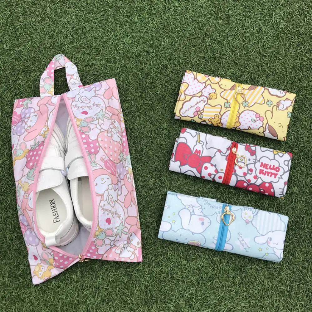 

Sanrio Hello Kitty Storage Bag Shoe Bag Cartoon My Melody Cinnamoroll Waterproof Shoe Towel Clothing Storage Shoe Bag