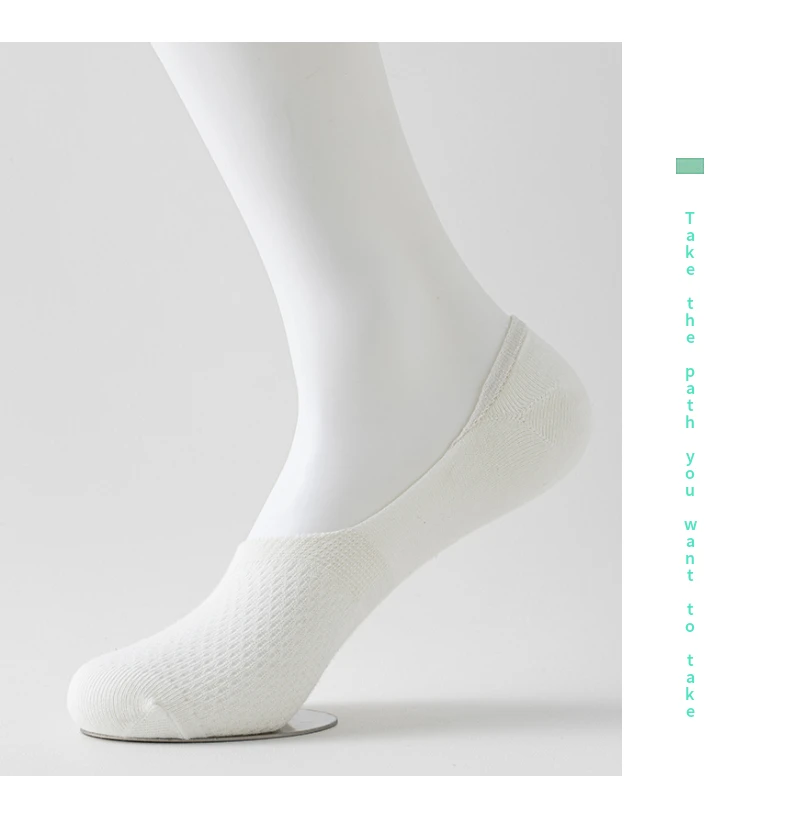 Womens Breathable Mesh Boat Socks - 5 Pairs Invisible Low Cut Anti-Slip Summer Socks